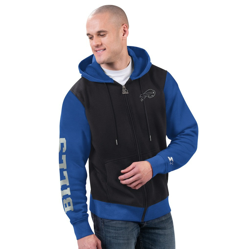Buffalo Bills Starter Thursday Night Gridiron Full-Zip Hoodie - Black/Royal - NFL