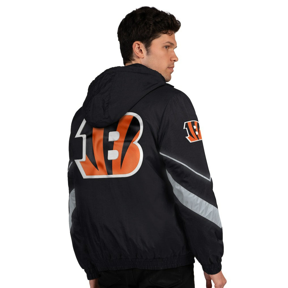 Cincinnati Bengals Starter Thursday Night Gridiron Full-Zip Jacket - Black/Orange - NFL