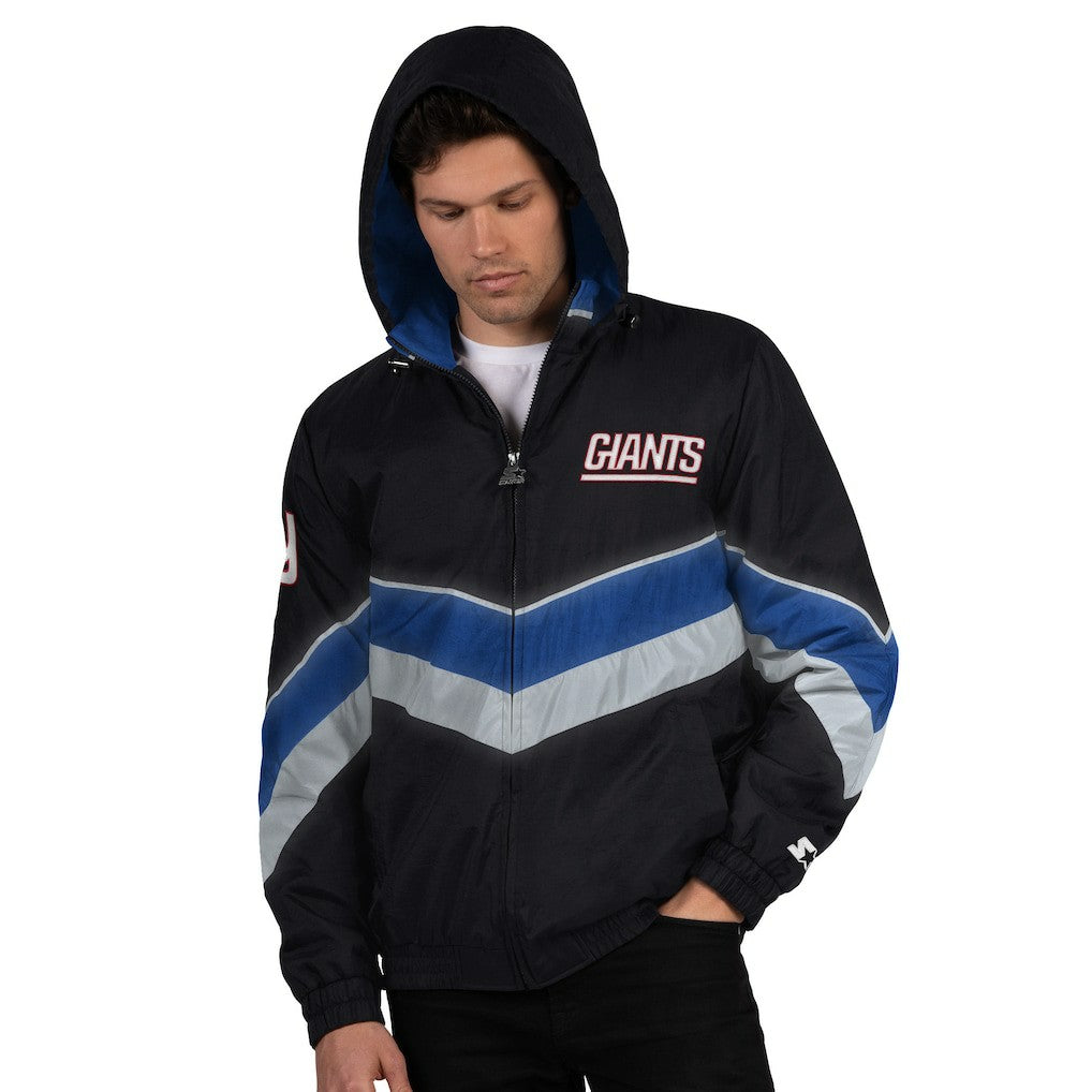 New York Giants Starter Thursday Night Gridiron Full-Zip Jacket - Black/Royal - NFL