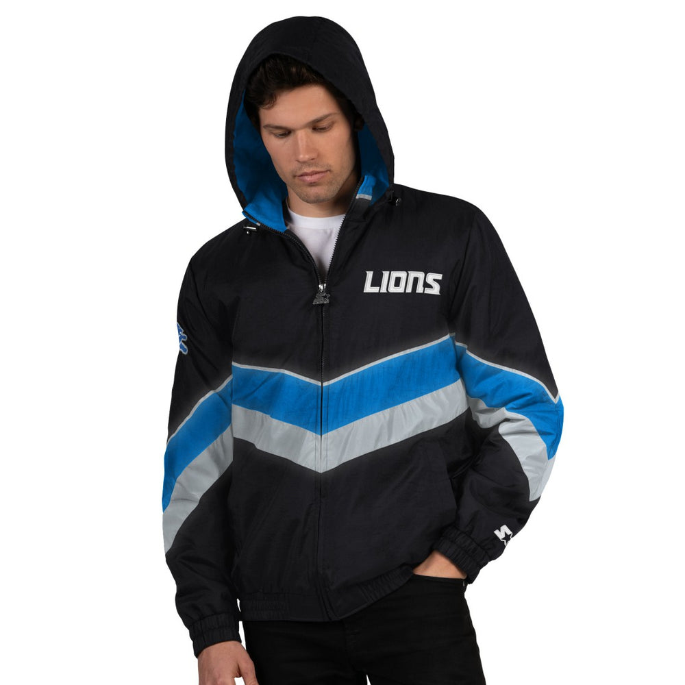 Detroit Lions Starter Thursday Night Gridiron Full-Zip Jacket - Black/Blue - NFL
