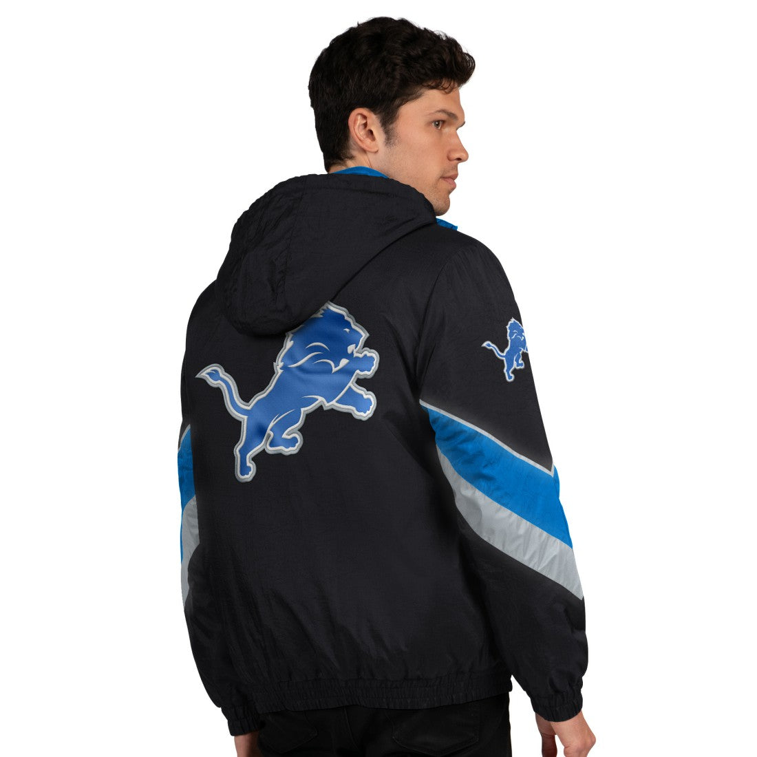 Detroit Lions Starter Thursday Night Gridiron Full-Zip Jacket - Black/Blue - NFL