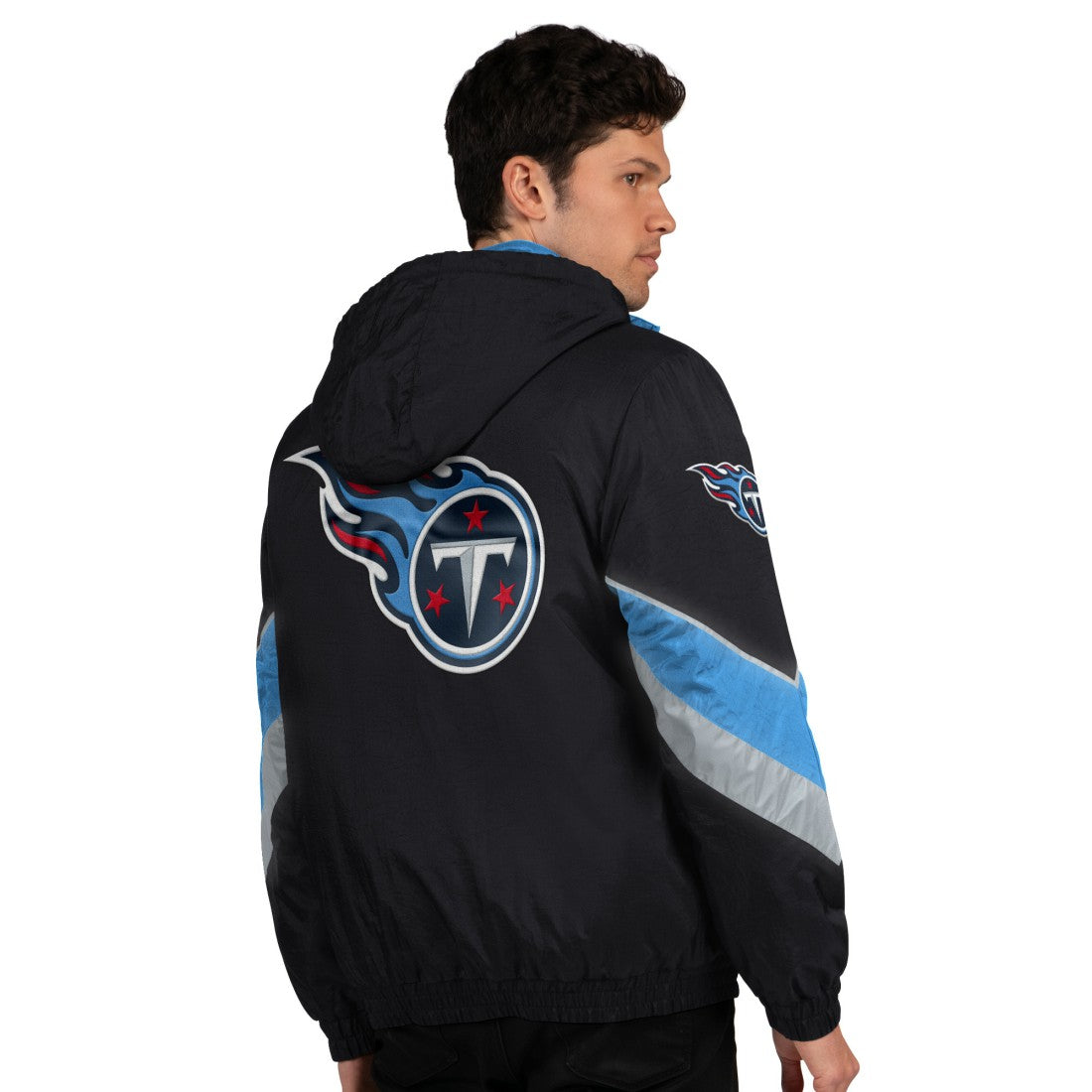 Tennessee Titans Starter Thursday Night Gridiron Full-Zip Jacket - Black/Light Blue - NFL