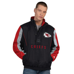 Kansas City Chiefs Starter Thursday Night Gridiron Half-Zip Jacket - Black - NFL