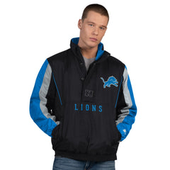 Detroit Lions Starter Thursday Night Gridiron Half-Zip Jacket - Black - NFL
