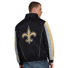 New Orleans Saints Starter Thursday Night Gridiron Half-Zip Jacket - Black - NFL