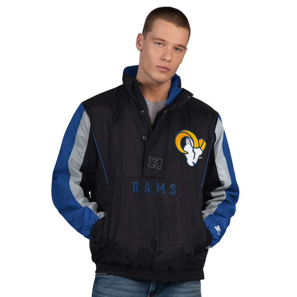 Los Angeles Rams Starter Thursday Night Gridiron Half-Zip Jacket - Black - NFL