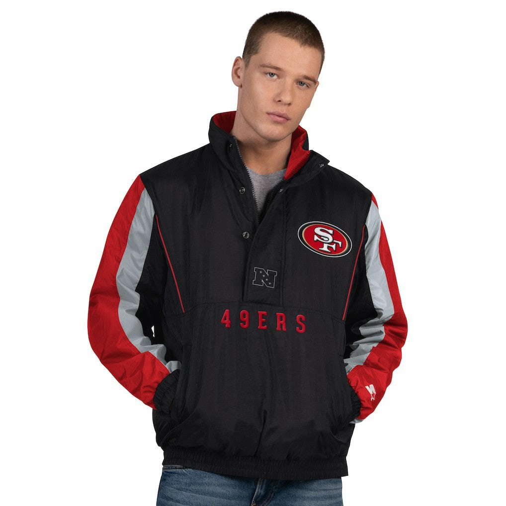 San Francisco 49ers Starter Thursday Night Gridiron Half-Zip Jacket - Black - NFL