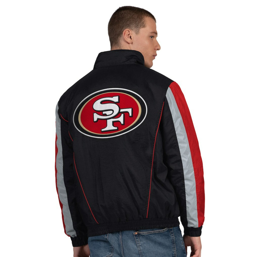 San Francisco 49ers Starter Thursday Night Gridiron Half-Zip Jacket - Black - NFL