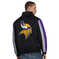 Minnesota Vikings Starter Thursday Night Gridiron Half-Zip Jacket - Black - NFL