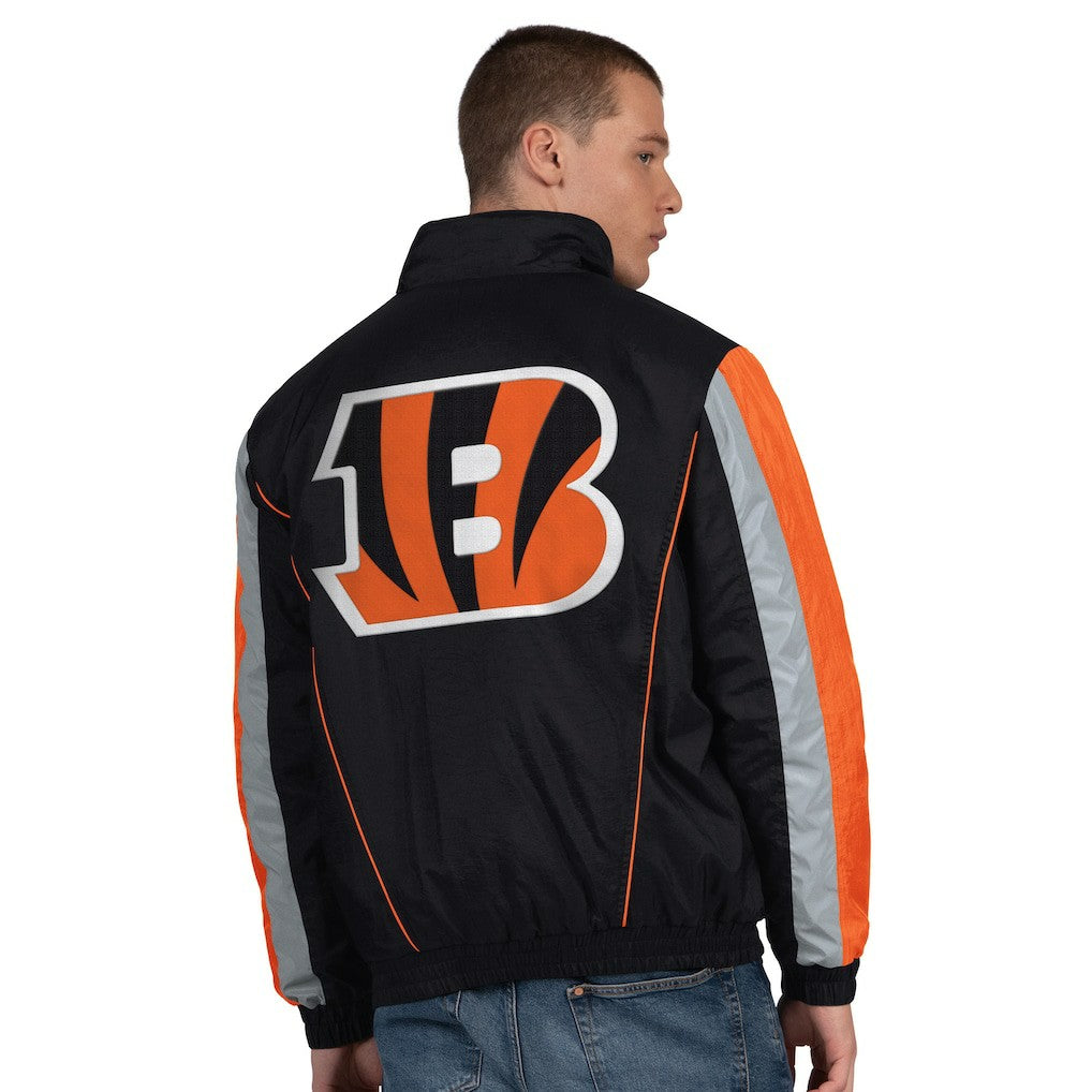 Cincinnati Bengals Starter Thursday Night Gridiron Half-Zip Jacket - Black - NFL