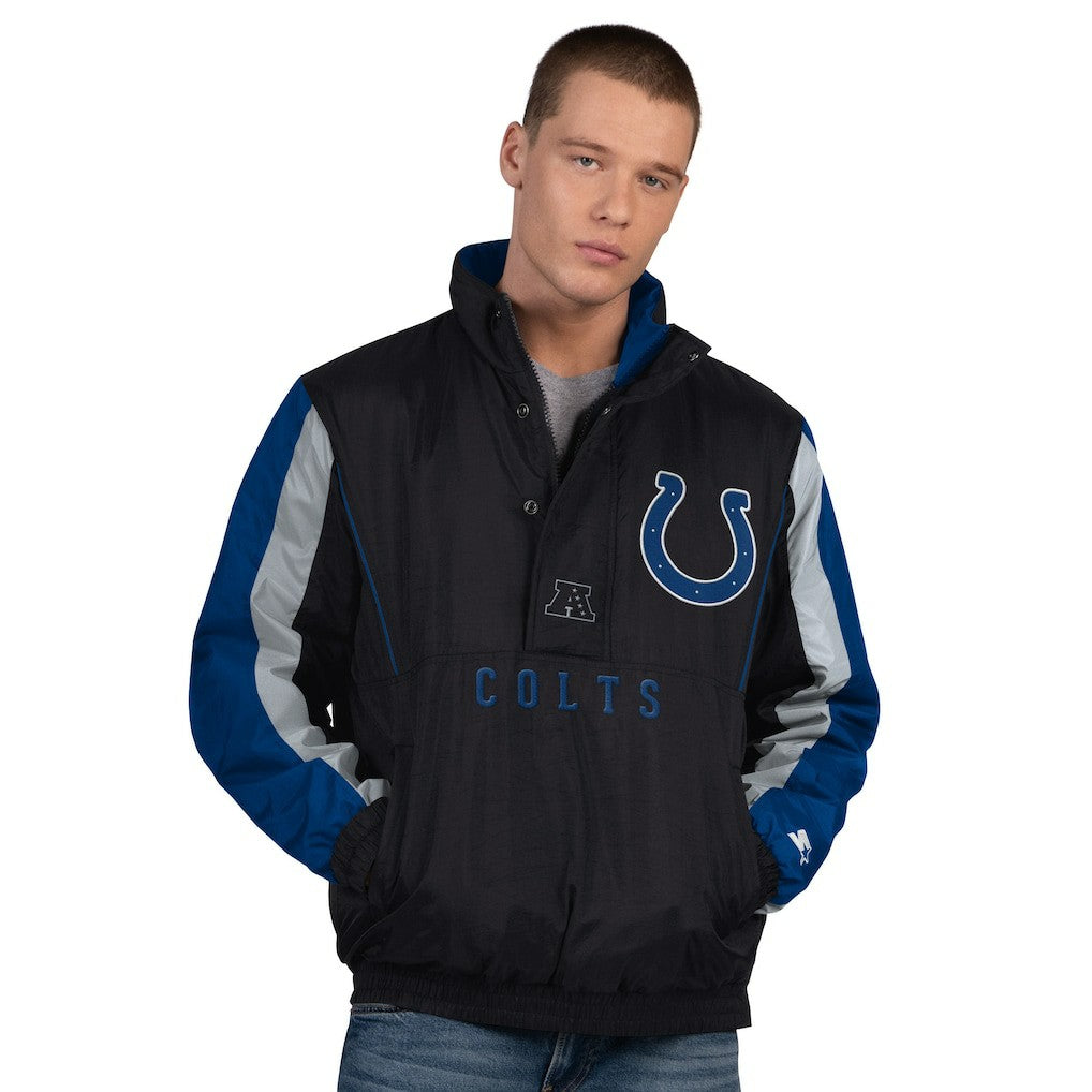 Indianapolis Colts Starter Thursday Night Gridiron Half-Zip Jacket - Black - NFL