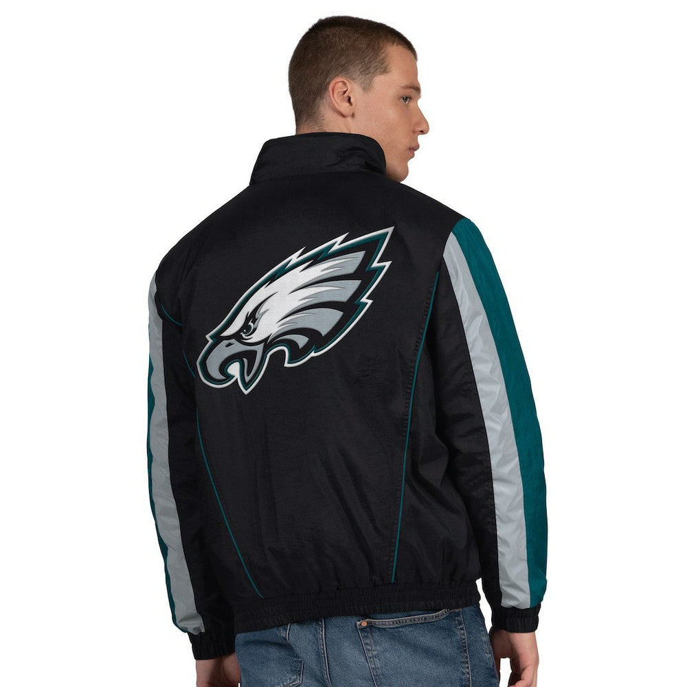 Philadelphia Eagles Starter Thursday Night Gridiron Half-Zip Jacket - Black - NFL