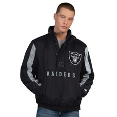 Las Vegas Raiders Starter Thursday Night Gridiron Half-Zip Jacket - Black - NFL