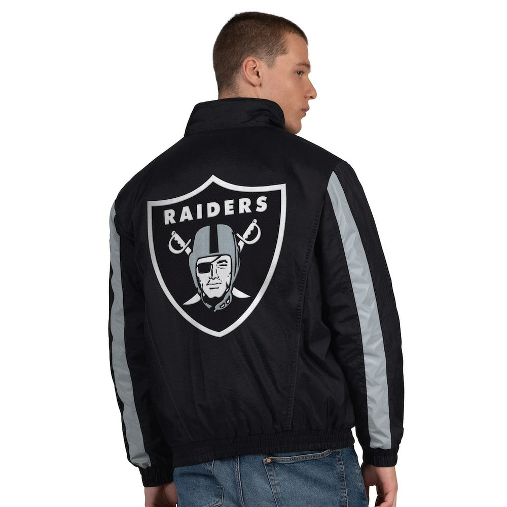 Las Vegas Raiders Starter Thursday Night Gridiron Half-Zip Jacket - Black - NFL