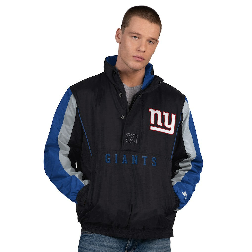 New York Giants Starter Thursday Night Gridiron Half-Zip Jacket - Black - NFL