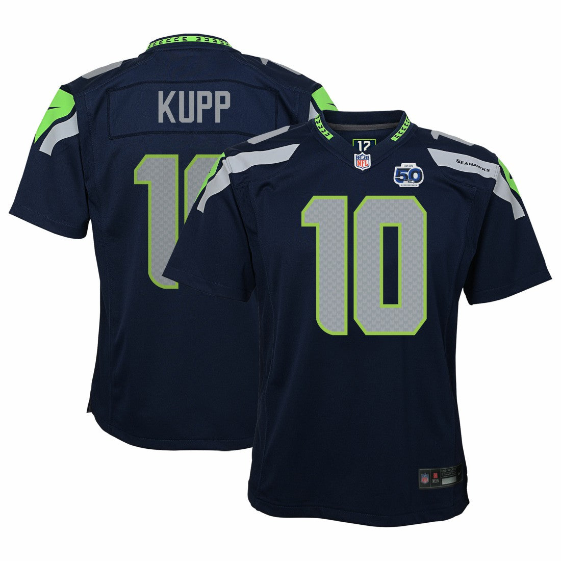 Cooper Kupp Seattle Seahawks Youth 50th Season Game Jersey - College Navy - Nike