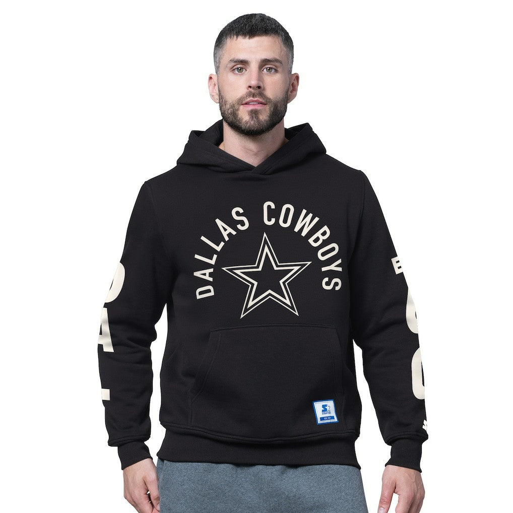 Dallas Cowboys Starter Handoff Fleece Hoodie Sweatshirt - Black - NFL