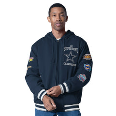 Dallas Cowboys G-III Sports by Carl Banks Power Forward Commemorative Full-Zip Hooded Jacket - Navy - NFL
