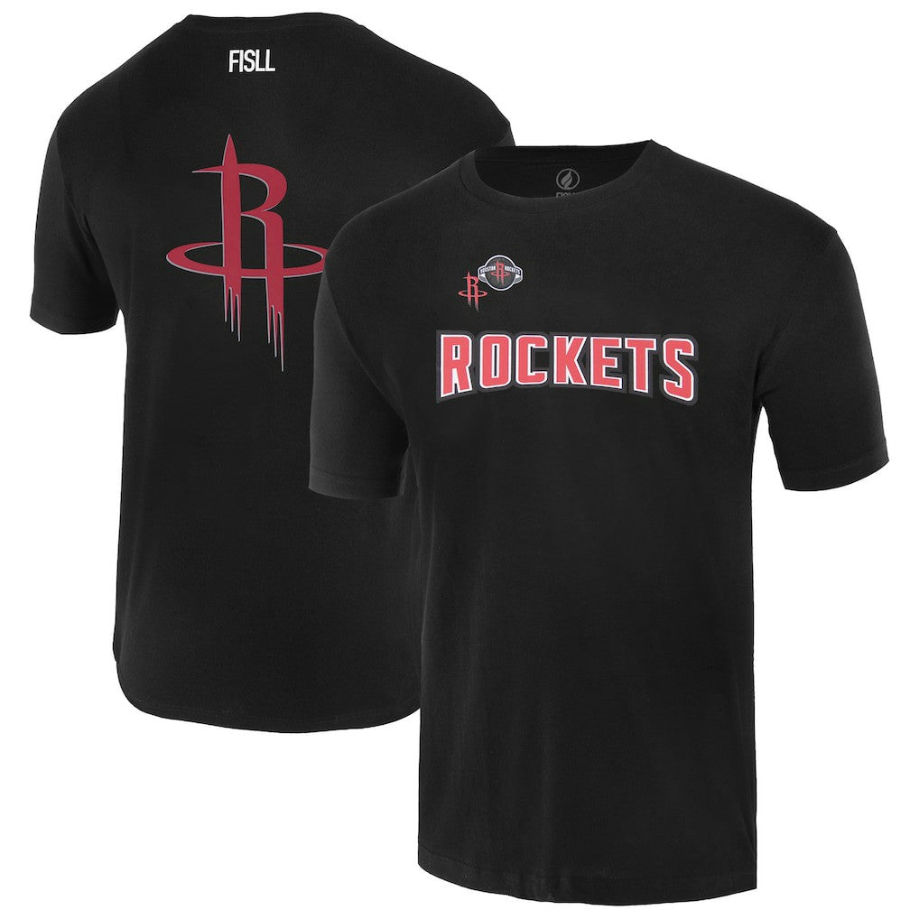 Houston Rockets FISLL Unisex Oversize Logo T-Shirt Black