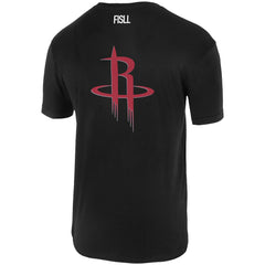 Houston Rockets FISLL Unisex Oversize Logo T-Shirt Black