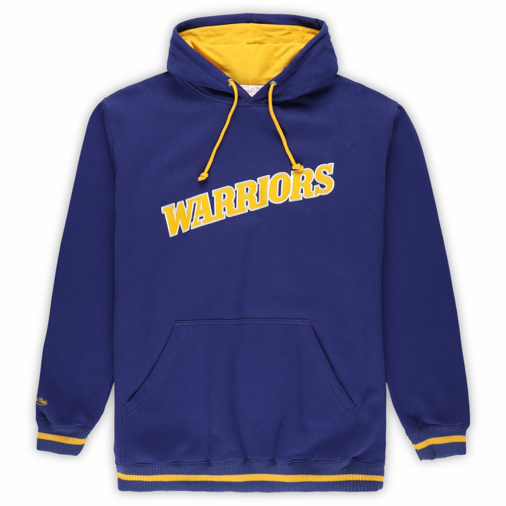Mitchell & Ness Golden State Warriors Hardwood Classics Big & Tall Hoodie Royal