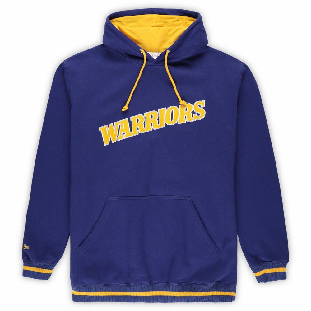 Mitchell & Ness Golden State Warriors Hardwood Classics Big & Tall Hoodie Royal