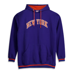 Mitchell & Ness New York Knicks Hardwood Classics Big & Tall Hoodie Blue