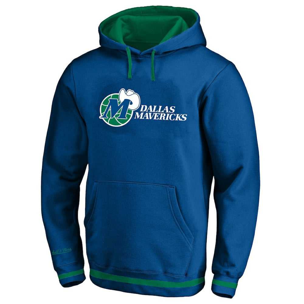 Mitchell & Ness Dallas Mavericks Hardwood Classics Big & Tall Hoodie Blue
