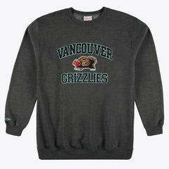 Mitchell & Ness Memphis Grizzlies Hardwood Classics Big & Tall Crewneck Sweatshirt Heather Charcoal