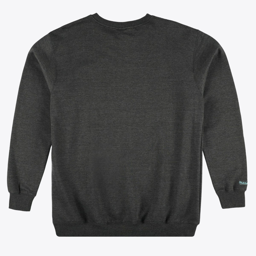 Mitchell & Ness Memphis Grizzlies Hardwood Classics Big & Tall Crewneck Sweatshirt Heather Charcoal