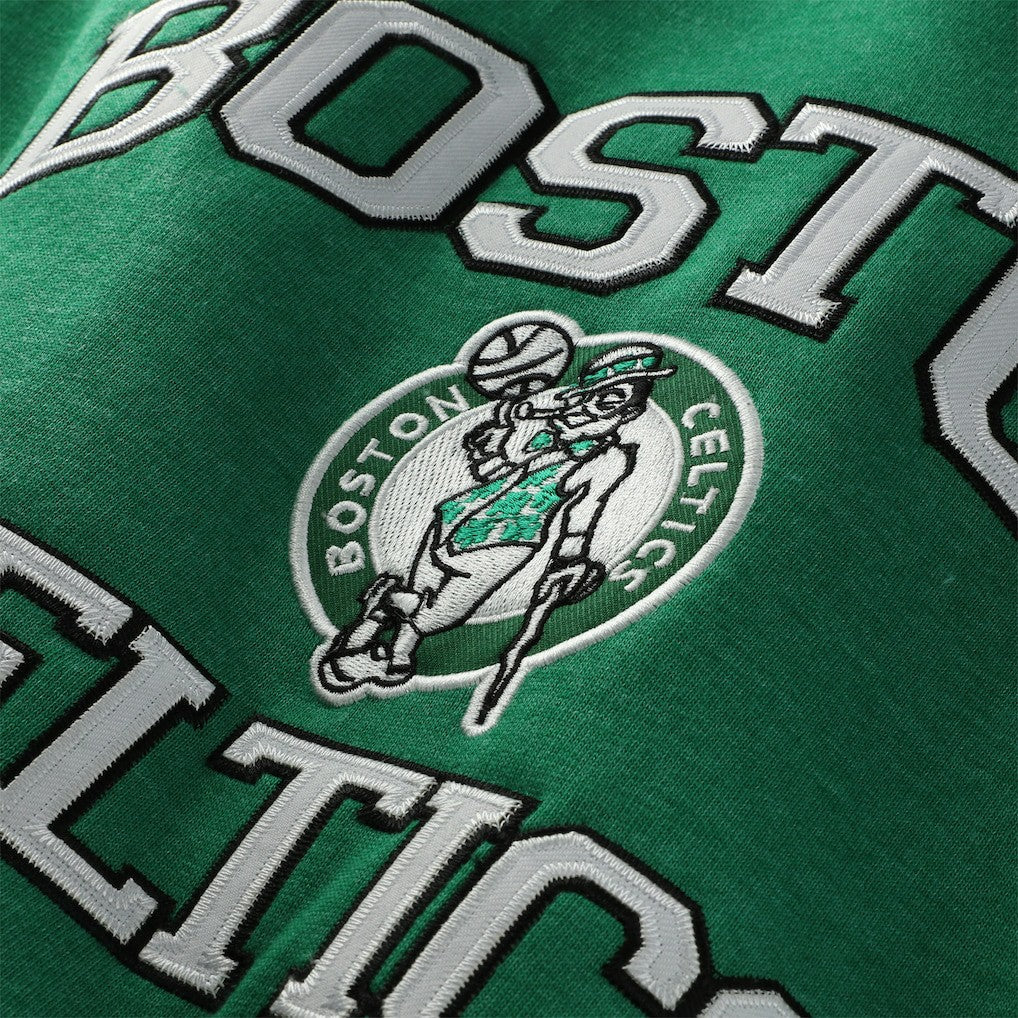 Mitchell & Ness Boston Celtics Hardwood Classics Big & Tall Crewneck Sweatshirt Heather Kelly Green