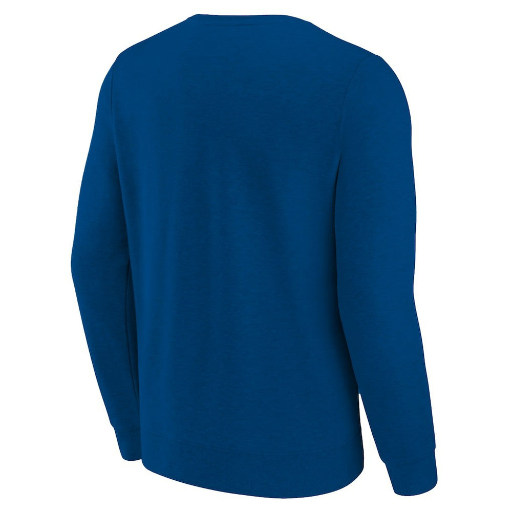 Mitchell & Ness Dallas Mavericks Hardwood Classics Big & Tall Crewneck Sweatshirt Heather Blue