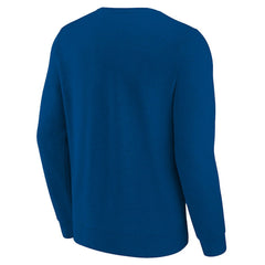 Mitchell & Ness Dallas Mavericks Hardwood Classics Big & Tall Crewneck Sweatshirt Heather Blue
