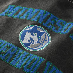 Mitchell & Ness Minnesota Timberwolves Hardwood Classics Big & Tall Crewneck Sweatshirt Heather Charcoal