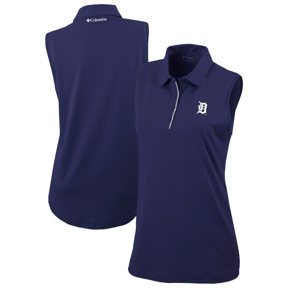 Detroit Tigers Columbia Women's Tend The Ball Sleeveless Polo for sale