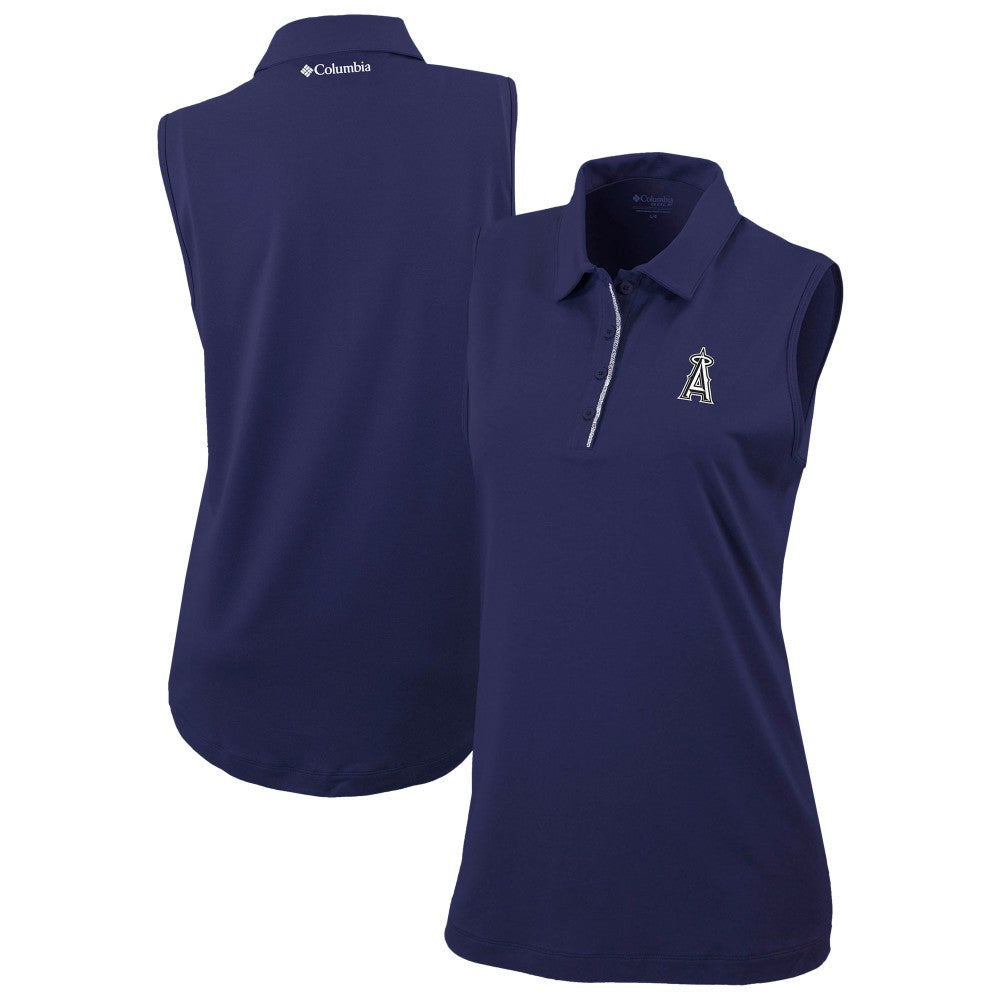 Los Angeles Angels Columbia Women's Tend The Ball Sleeveless Polo Online