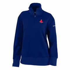 Boston Red Sox Columbia Women's Birchwood Hills Quarter-Zip Pullover Outlet