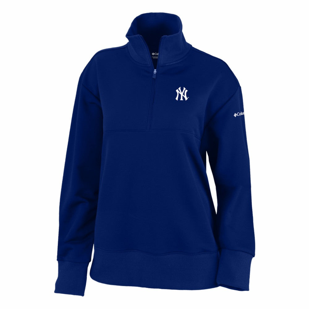 New York Yankees Columbia Women's Birchwood Hills Quarter-Zip Pullover Outlet
