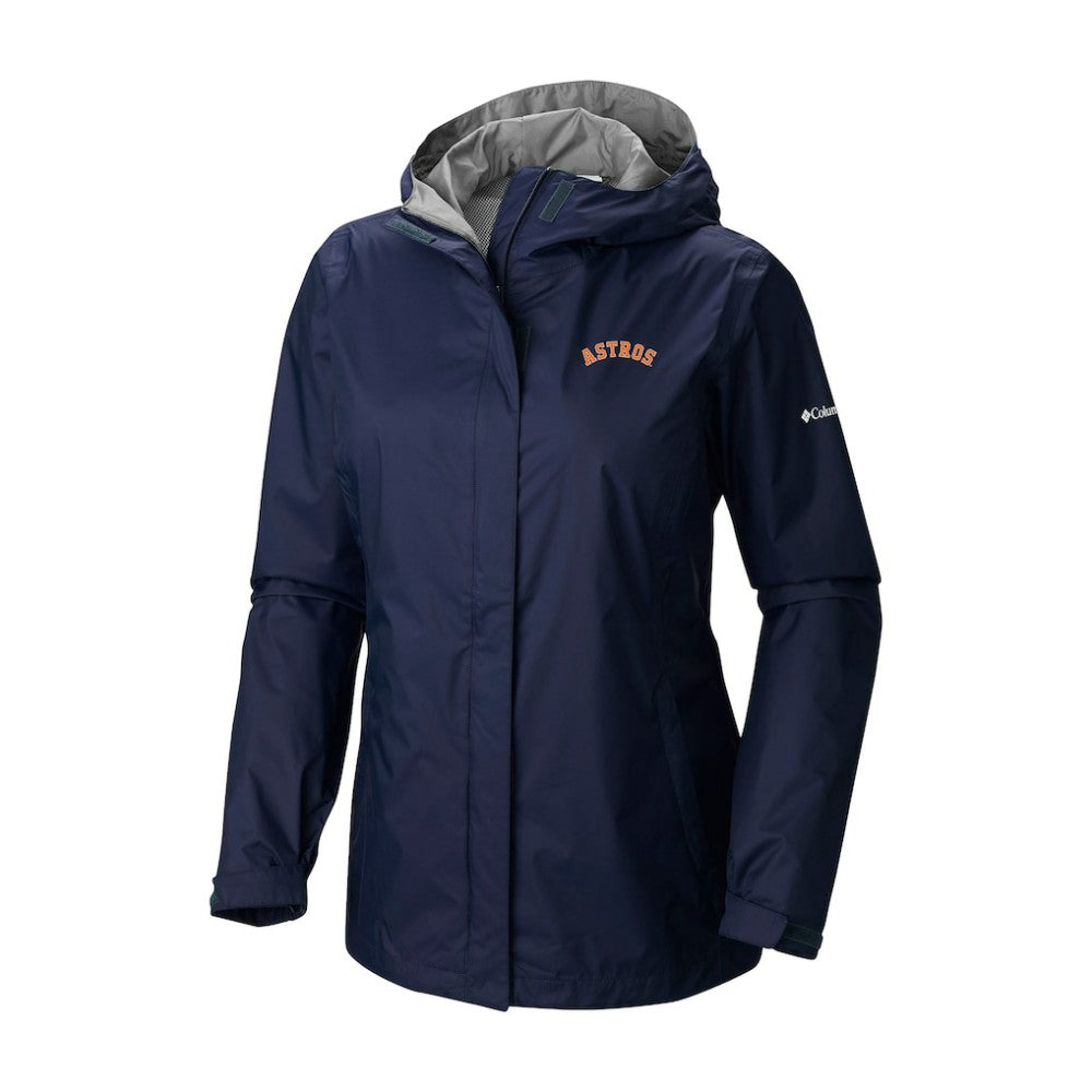 Houston Astros Columbia Women's Arcadia II Omni-Tech Full-Zip Hoodie Rain Jacket Sale
