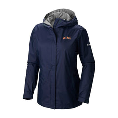 Houston Astros Columbia Women's Arcadia II Omni-Tech Full-Zip Hoodie Rain Jacket Sale