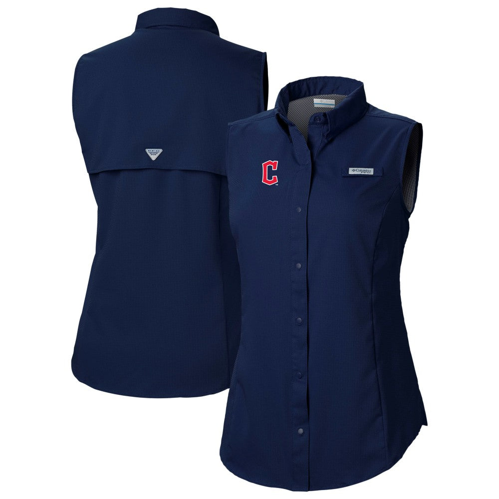 Cleveland Guardians Columbia Women's Tamiami Sleeveless Shirt Outlet