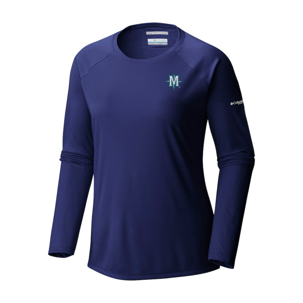 Seattle Mariners Columbia Tidal Tee II Long Sleeve T-Shirt Discount