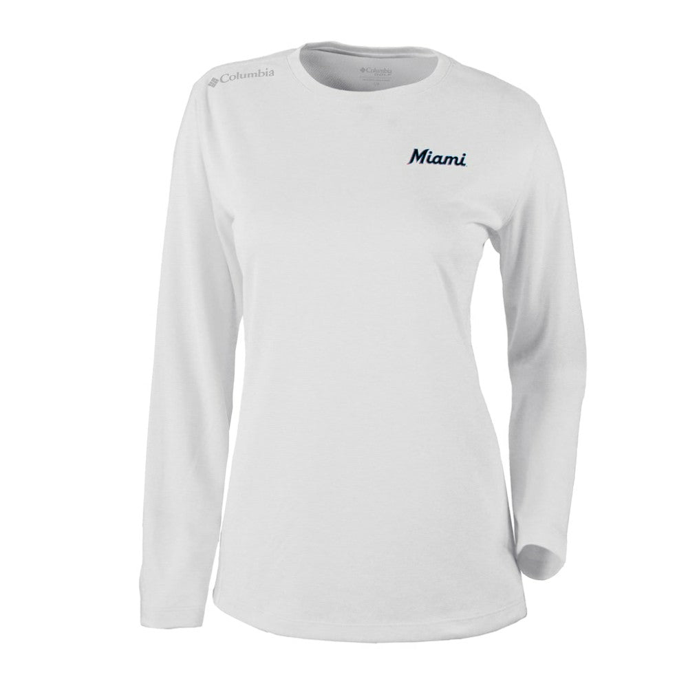 Miami Marlins Columbia Shotgun Long Sleeve T-Shirt Discount