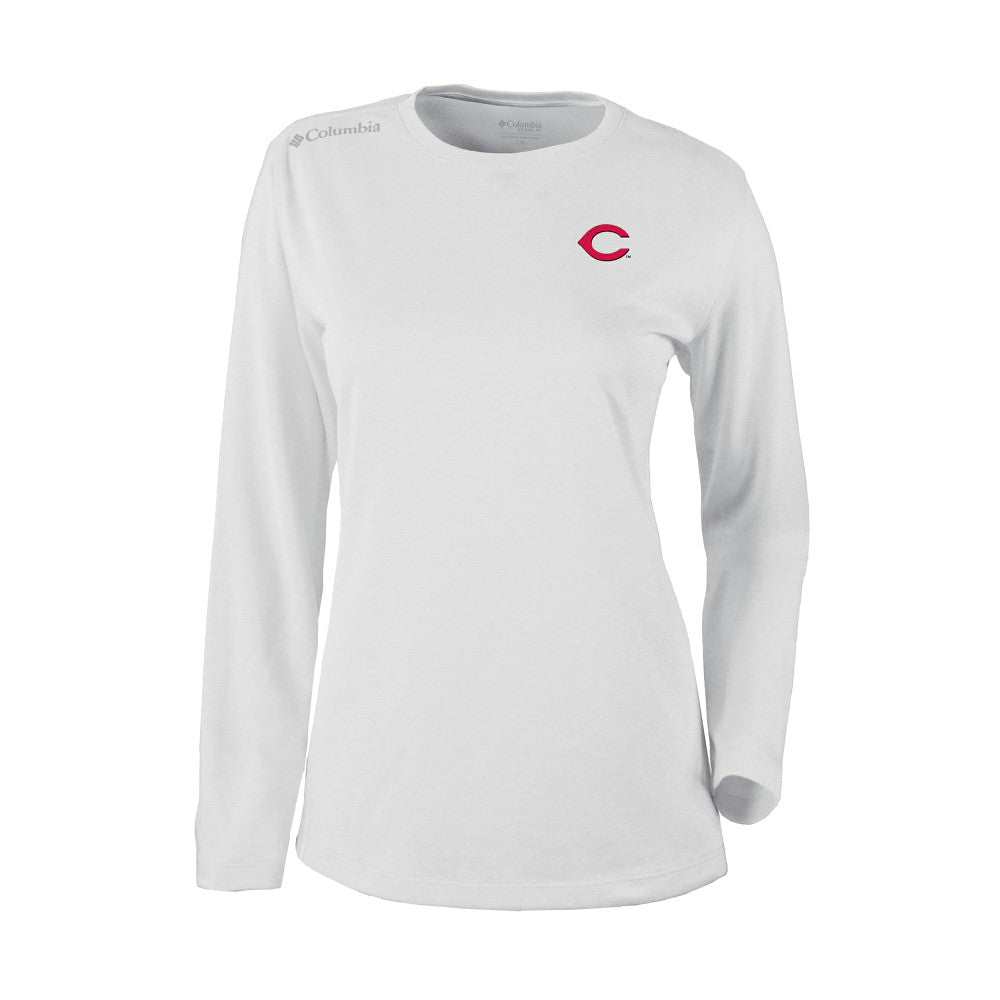 Cincinnati Reds Columbia Shotgun Long Sleeve T-Shirt Outlet