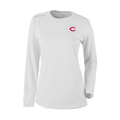 Cincinnati Reds Columbia Shotgun Long Sleeve T-Shirt Outlet