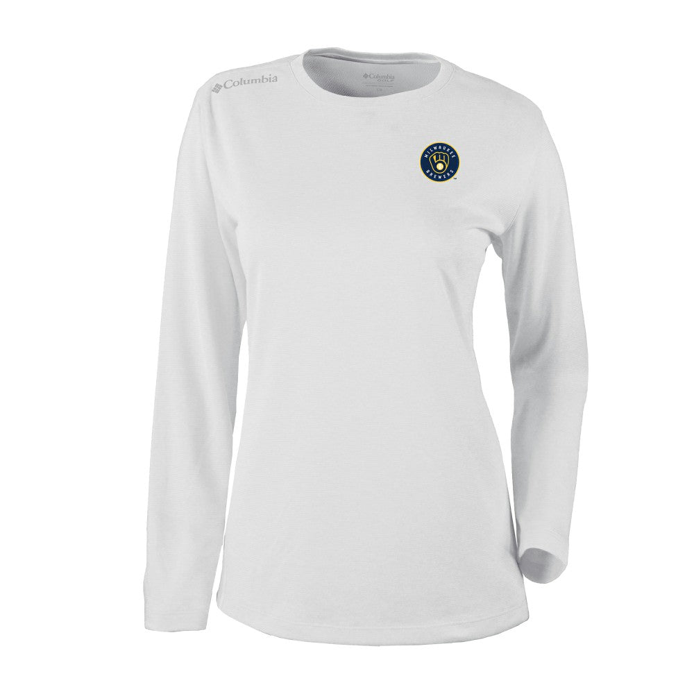 Milwaukee Brewers Columbia Shotgun Long Sleeve T-Shirt Sale