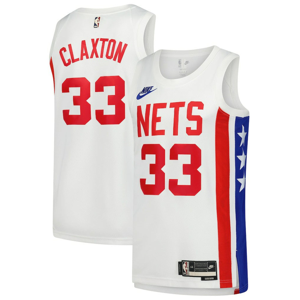 Nike Nic Claxton Brooklyn Nets Swingman Jersey Classic Edition White