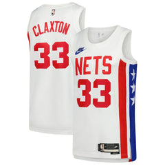 Nike Nic Claxton Brooklyn Nets Swingman Jersey Classic Edition White
