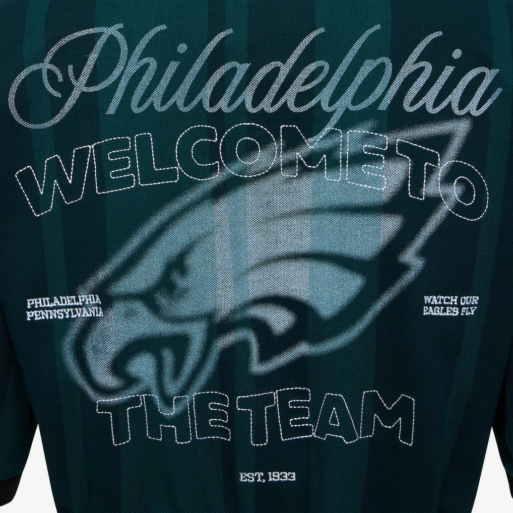 Philadelphia Eagles Off Season Women's Rugby T-Shirt - Midnight Green - NFL