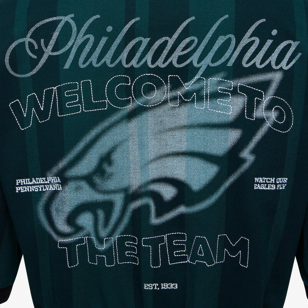 Philadelphia Eagles Off Season Women's Rugby T-Shirt - Midnight Green - NFL